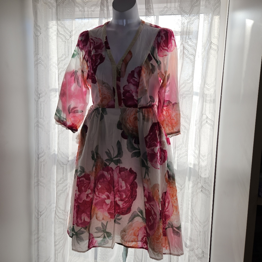 Floral midi dress